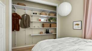 Sem espaço para guarda-roupa? 5 soluções de arquitetos para organizar o quarto com muito estilo