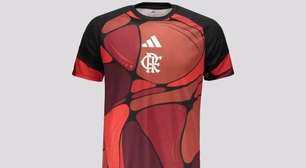 Imagem de nova camisa pré-jogo do Flamengo para 2027 cai na rede