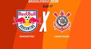 Bragantino x Corinthians (Sub-17): onde assistir, escalações e arbitragem