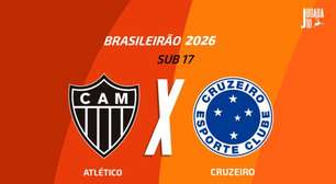 Atlético x Cruzeiro (Sub-17): onde assistir, escalações e arbitragem