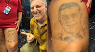Luciano Huck fica surpreso com fãs que tatuaram seu rosto e até antigo programa