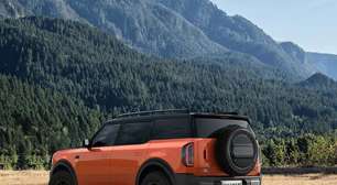 Ford Bronco chinês chega ao Brasil em 2027 com 422 cv e autonomia de 1.220 km
