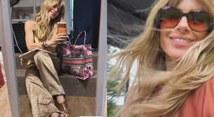 A volta da anabela: o segredo de Carolina Dieckmann para transformar o look básico