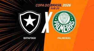 Botafogo x Palmeiras: onde assistir, escalações e arbitragem
