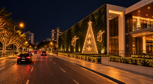 Avenida Nilo Peçanha recebe decoração natalina com mais de 300 metros em Porto Alegre