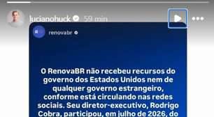 Luciano Huck se revolta com acusações envolvendo Donald Trump e rebate: 'Fake news'