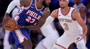 Philadelphia supera New York Knicks no Madison na entrega dos anéis do atual campeão da NBA