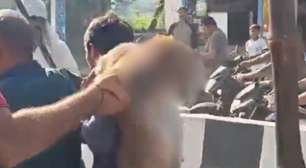 Macaco suspeito de atacar mais de 12 pessoas é capturado e agredido por moradores na Índia