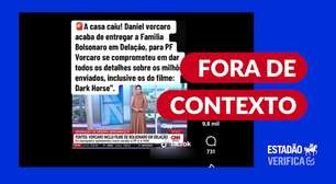 Notícia sobre inclusão de Dark Horse em delação de Vorcaro não é recente, como sugere postagem