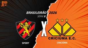 Sport x Criciúma: onde assistir, escalações e arbitragem