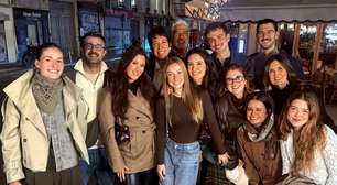 Bonner reúne filhos, mulher, ex-mulher e amigos em jantar em Paris: "Mesa para 13"