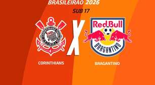 Corinthians x Bragantino (Sub-17): onde assistir, escalações e arbitragem