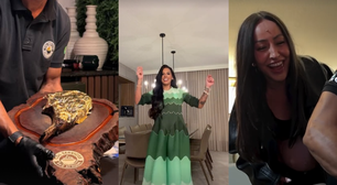 Ana Castela experimenta carne com ouro nos EUA e surpreende ao aparecer com Sabrina Sato