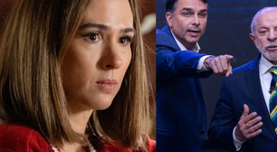 'O tempo de close está diferente': após almoço de Flávio Bolsonaro com chefia da Globo, Tatá Werneck aponta possível tratamento desigual a Lula e ao senador em debate