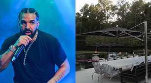 Drake, aos 40 anos, vive em um refúgio luxuoso de mais de R$ 500 milhões no Canadá: mansão arquitetônica tem 4,6 mil m², cama de 1 tonelada e quadra de basquete; imóvel quase foi destruído por inundação