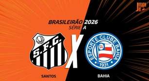 Santos x Bahia, AO VIVO, com a Voz do Esporte, às 19h30