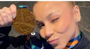 'Finalmente consegui': após ouro de Receba Andrade, Flávia Saraiva é pódio no Mundial de ginástica artística e medalha de bronze emociona atleta. 'Orgulhosa'
