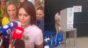 Michelle Bolsonaro afirma que acompanhará apuração ao lado de Jair: 'Vou ficar com meu galego'