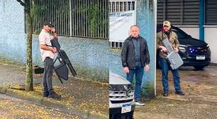 Local de votação de Lula tem armas anti-drone