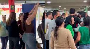 Eleitores batem boca durante votação de Tarcísio de Freitas em São Paulo
