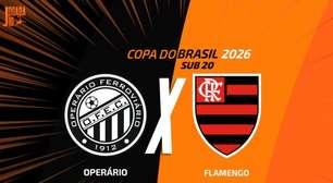 Operário x Flamengo: onde assistir, escalações e arbitragem