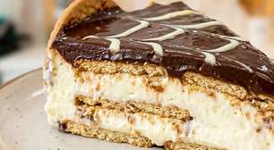 Torta holandesa caseira muito fácil e crocante com creme aveludado, para você receber muitos elogios