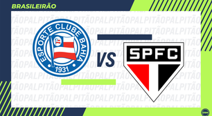 Bahia x São Paulo: onde assistir, horário e prováveis escalações