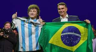 Gulfstream G400 com matrícula LV-JQW: jatinho da suposta fuga de Flávio Bolsonaro para Argentina é de empresa usada por Javier Milei; ex-candidato está com passaporte apreendido pela PF e proibido pela Justiça de deixar o Brasil