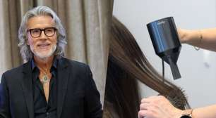 Alberto Cerdán, cabeleireiro: "Quando terminar de secar o cabelo em casa, aplique 30 segundos de ar frio com o secador e, em seguida, duas ou três gotas de óleo finalizador. É excelente para evitar o frizz"