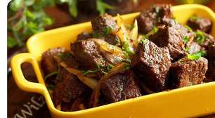 Carne de panela sem molho incrivelmente suculenta, douradinha e desmanchando na boca