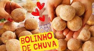 Bolinho de chuva assado super macio e fofinho com aquele sabor inesquecível da infância