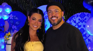 Rayane Figliuzzi posa ao lado de Belo em seu aniversário e rebate rumores de crise após polêmicas