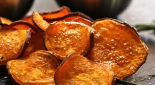 Chips de batata-doce na air fryer: petisco saudável e crocante