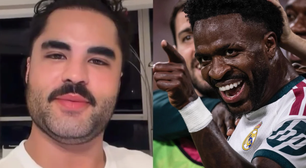 Lucas Guedez tira máscara de Vini Jr. e manda recado: 'Babaca'