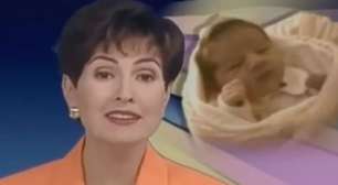'Foram nove meses de muita ansiedade. Lágrimas, sorrisos e aquela imensa expectativa': em 1998, Fátima Bernardes anunciou o nascimento de Sasha Meneghel no 'Jornal Nacional'; Globo colocou equipe de jornalismo ao vivo em clínica