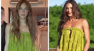Casamento da Juliette: Giovanna Ewbank e Mari Gonzalez usam vestido iguais; Carla Diaz elege look de R$ 14 mil