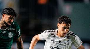 Palmeiras empata com Santos e perde chance de liderar o Brasileirão