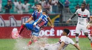 Bahia vence São Paulo na Fonte Nova e encosta no G-5 do Brasileirão