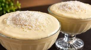Sobremesa de 2 ingredientes super rápida e prática feita no liquidificador, um doce incrível