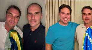 Eduardo Bolsonaro e Ramagem publicam foto com Flávio após fuga para os EUA