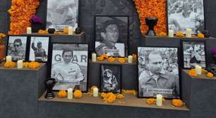 Roscoe, Senna e outras lendas da Fórmula 1 são homenageados em altar no GP do México