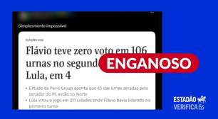 Votação unânime de Lula em 106 seções eleitorais não prova fraude eleitoral