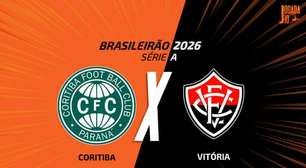 Coritiba x Vitória: onde assistir, escalações e arbitragem