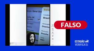 É falso que votação em Brasília tenha tido mesmo número de votos em todas as zonas eleitorais