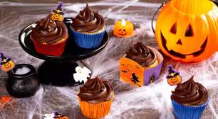 Cupcakes de Halloween: receita criativa com ganache de chocolate