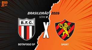 Botafogo-SP x Sport: onde assistir, escalações e arbitragem