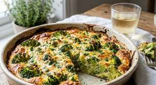 Quiche de brócolis sem massa: jantar prático, cremoso e saudável