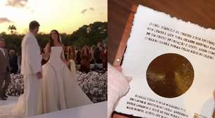 Ovo da Vida: o presente simbólico de R$ 745 que Juliette e Kaique Cerveny deram aos padrinhos de casamento; com flores de algodão, caixa de madeira maciça e papel artesanal, peça é produzida em oficina histórica de Recife fundada em 1971