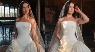Juliette se casa com vestido de noiva sustentável feito com seda brasileira e garrafas PET