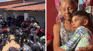 Motoboys se mobilizam para ajudar menino após influenciadora criticá-lo por fazer o 'L'